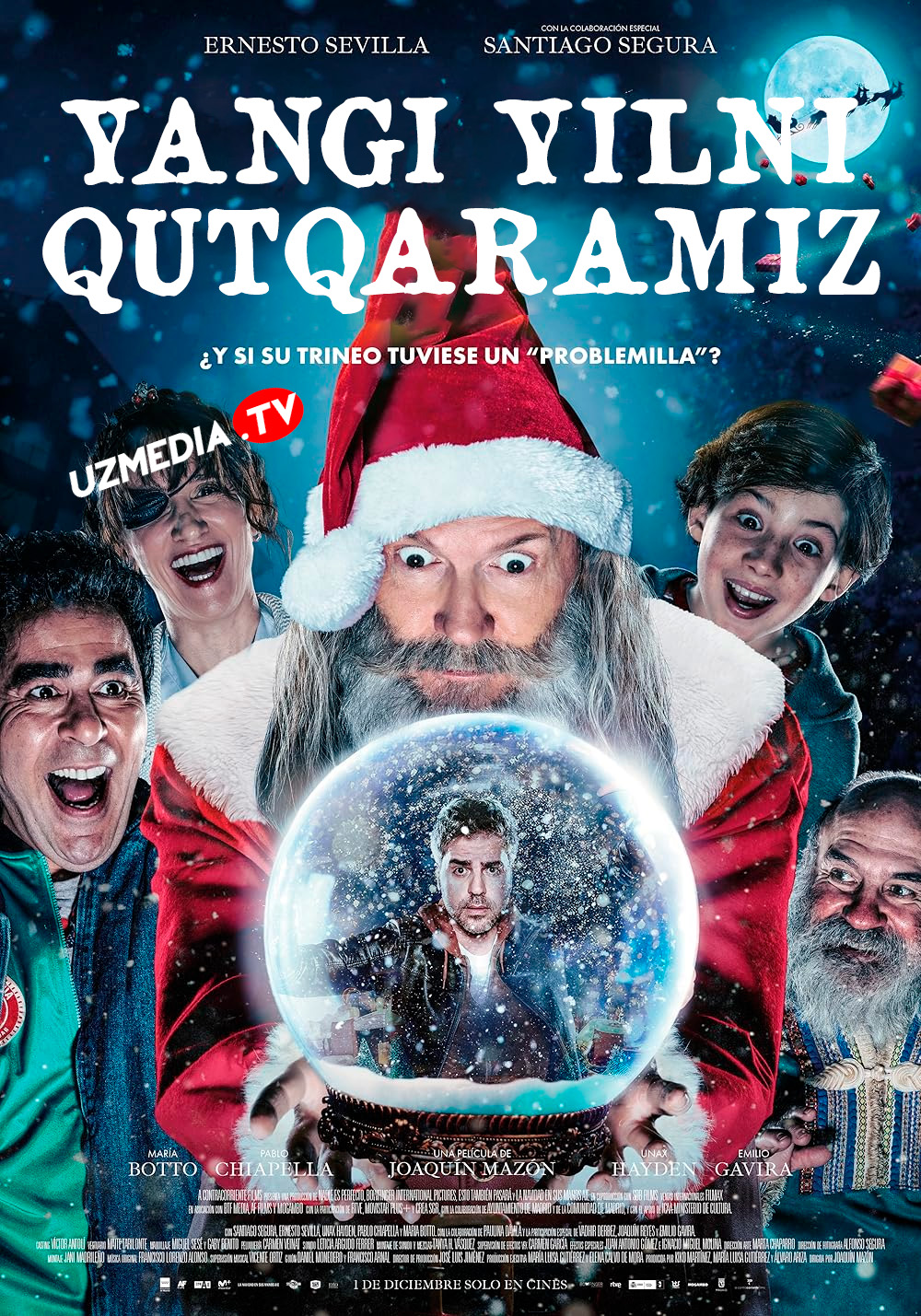 Yangi yilni qutqaramiz / Qorboboni qutqaring / Santani qutqar Ispaniya filmi Uzbek tilida 2023 O'zbekcha tarjima kino Full HD skachat