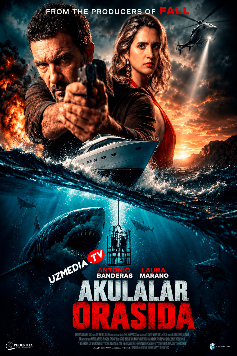 Akulalar orasida / Qo'rquv iskanjasida / Yuqorida va pastda Uzbek tilida O'zbekcha 2026 tarjima kino Full HD tas-ix skachat