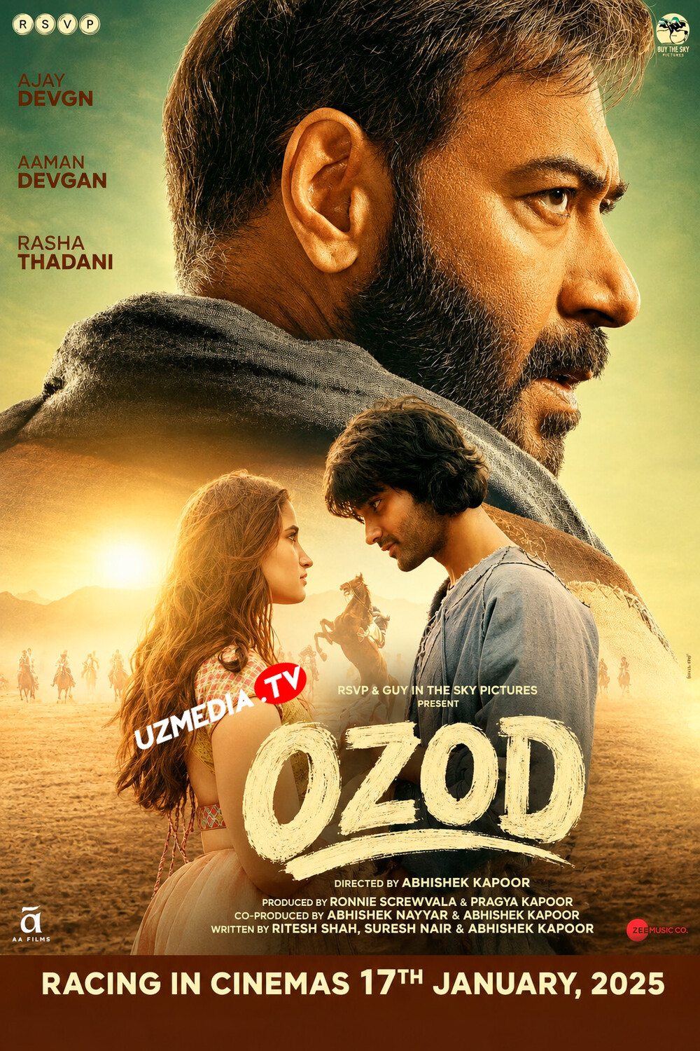Ozod / Erkin / Azaad / Азаад Hind kino Uzbek tilida O'zbekcha 2025 tarjima kino Full HD tas-ix skachat