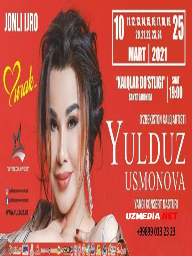 Yulduz Usmonova konsert dasturi 2021 / Юлдуз Усмонова концерти 2021 Full HD tas-ix skachat