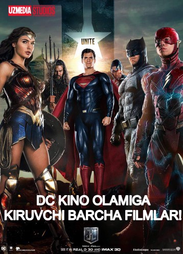 DC komik kino olamiga kiruvchi barcha filmlar to'plami Uzbek tilida O'zbekcha tarjima kino Full HD tas-ix skachat