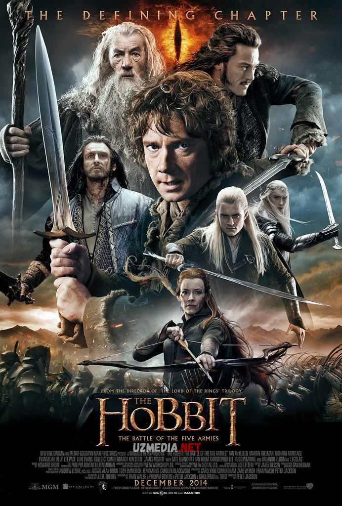 Hobbit 3 / Xobbit 3 Besh koinot urushi Uzbek tilida O'zbekcha tarjima kino 2014 Full HD skachat