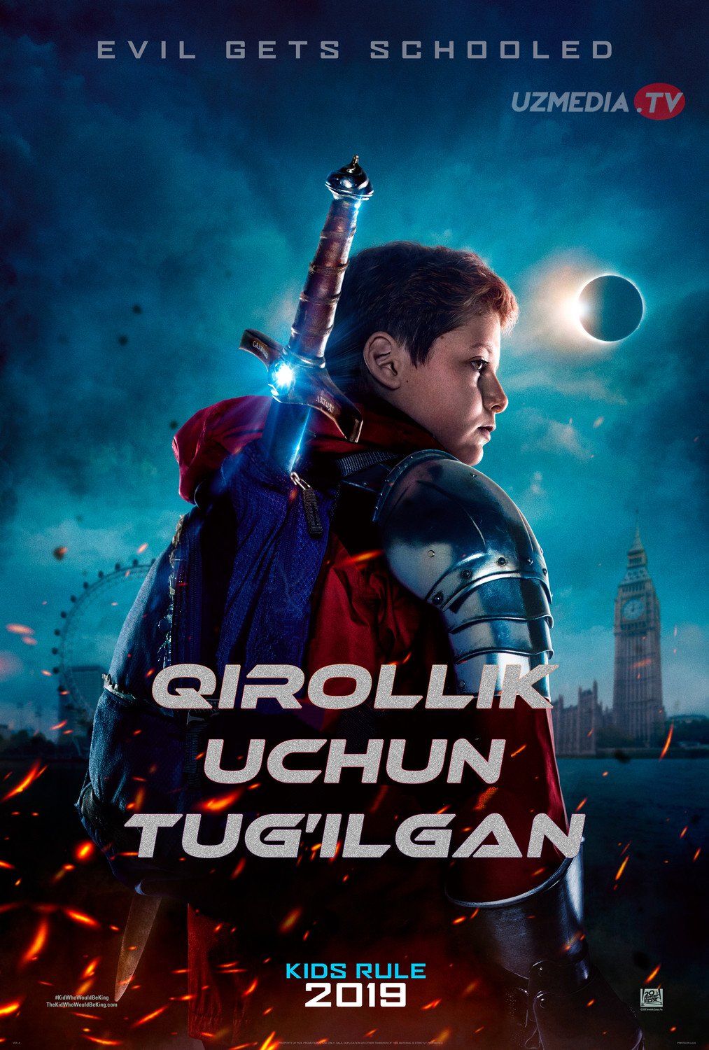 Qirollik uchun tug'ilgan / Qirol bo'lish uchun tug'ulgan Uzbek tilida O'zbekcha tarjima kino 2019 HD skachat