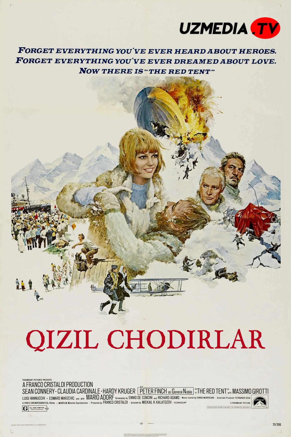Qizil chodirlar SSSR filmi Uzbek tilida O'zbekcha 1969 tarjima kino SD skachat