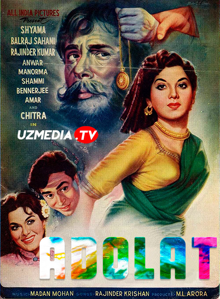 Adolat / Khazanchi Hind retro filmi Uzbek tilida O'zbekcha 1958 tarjima kino SD skachat