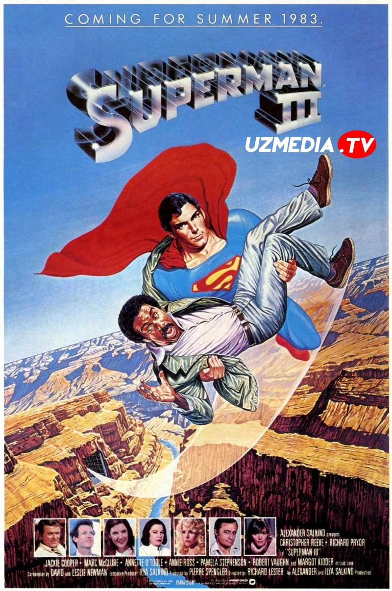Supermen 3 AQSh retro filmi Uzbek tilida O'zbekcha 1983 tarjima kino Full HD skachat