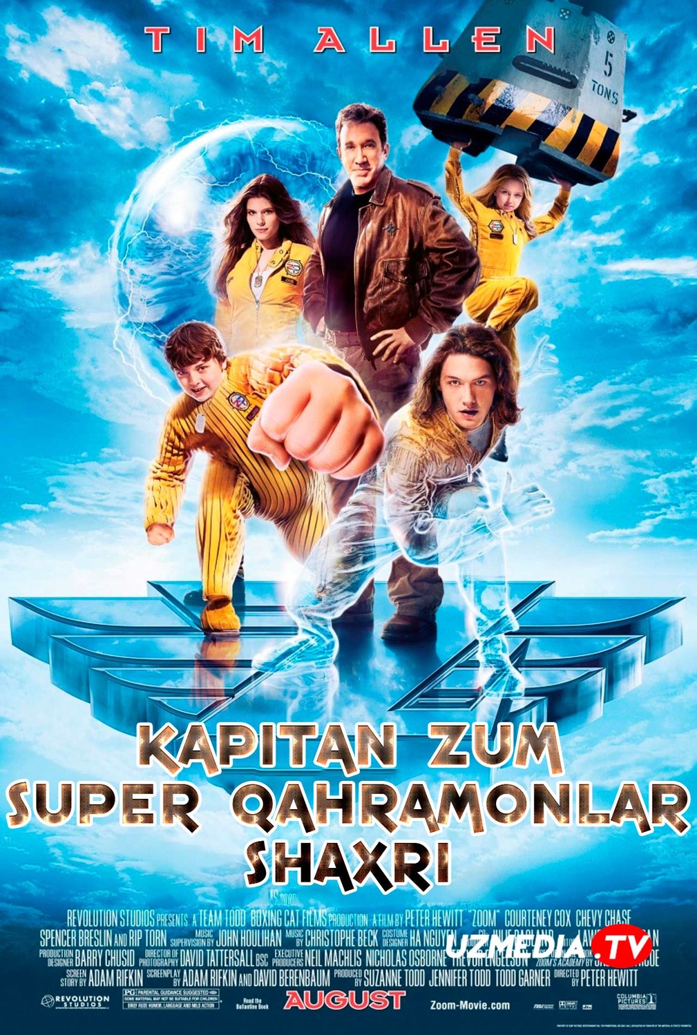Kapitan Zum: Super qahramonlar akademiyasi Uzbek tilida O'zbekcha tarjima kino 2006 Full HD tas-ix skachat