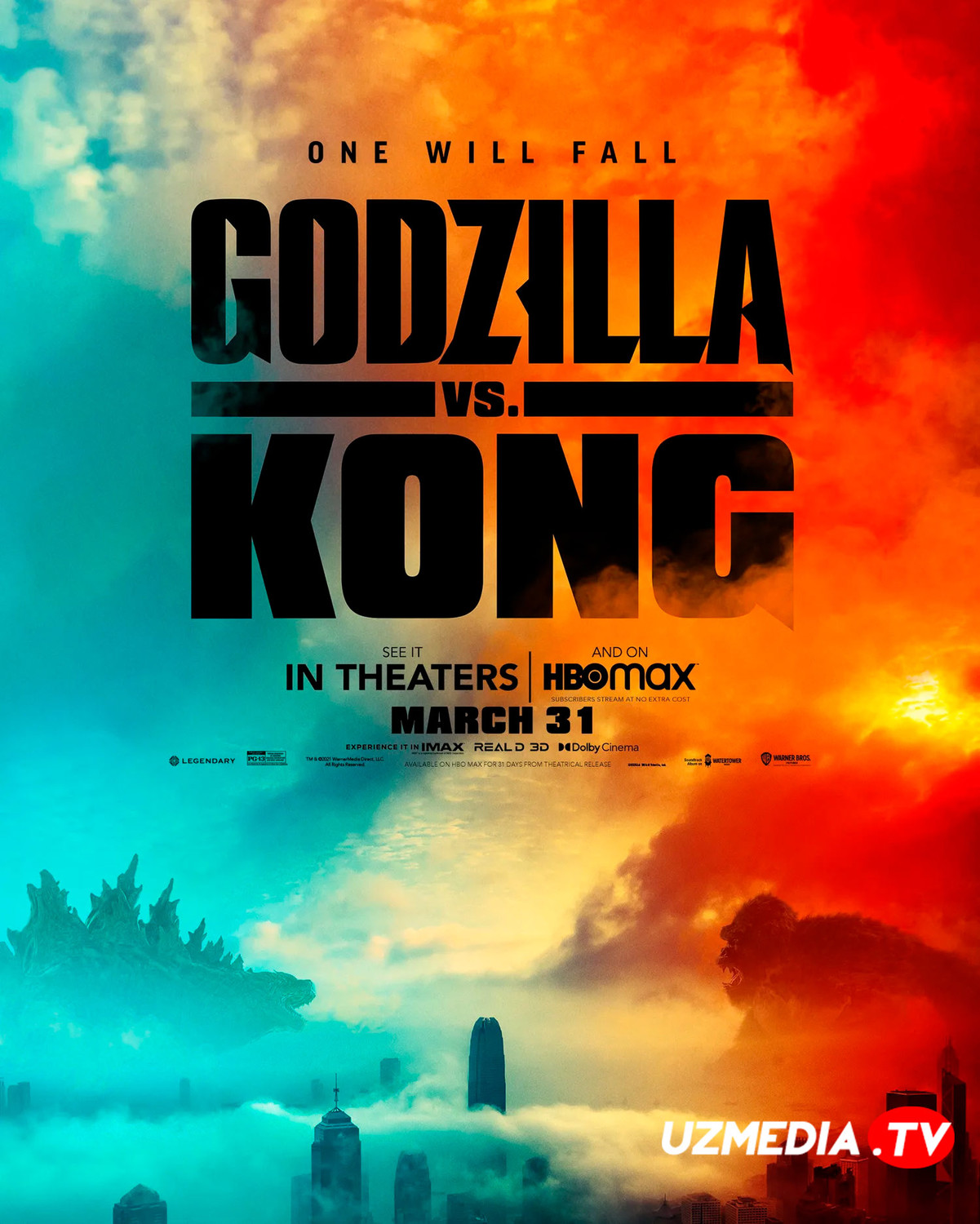 Godzilla King Kongga qarshi Premyera Uzbek tilida 2021 O'zbekcha tarjima kino Full HD tas-ix skachat
