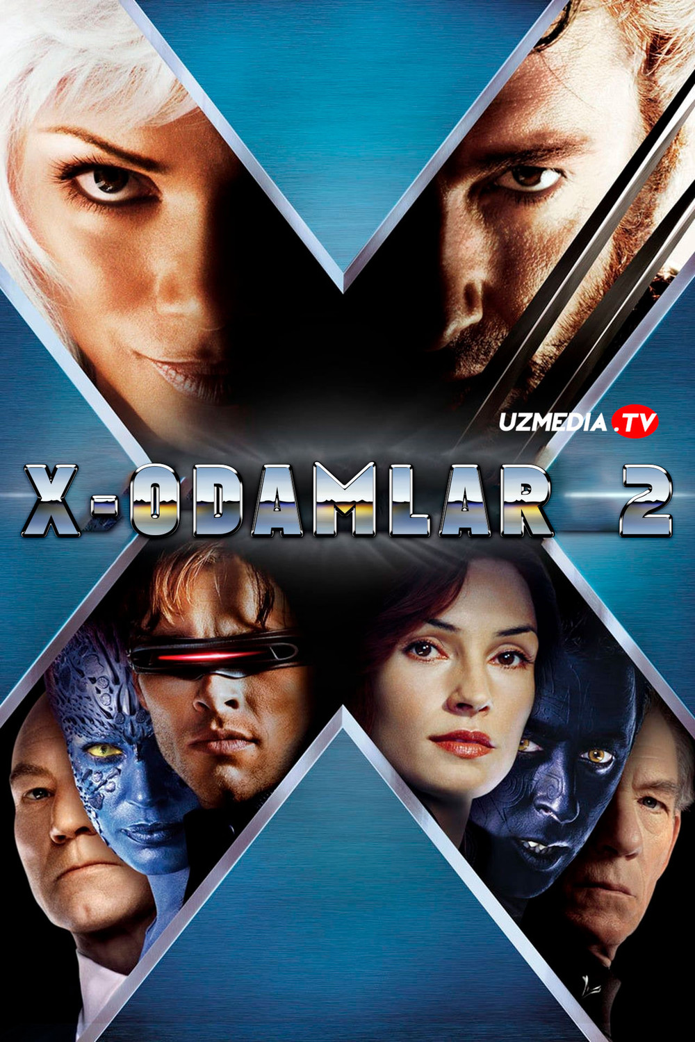 X-Men 2 / G'aroyib odamlar 2 / X-odamlar 2 Uzbek tilida O'zbekcha tarjima kino 2003 Full HD tas-ix skachat