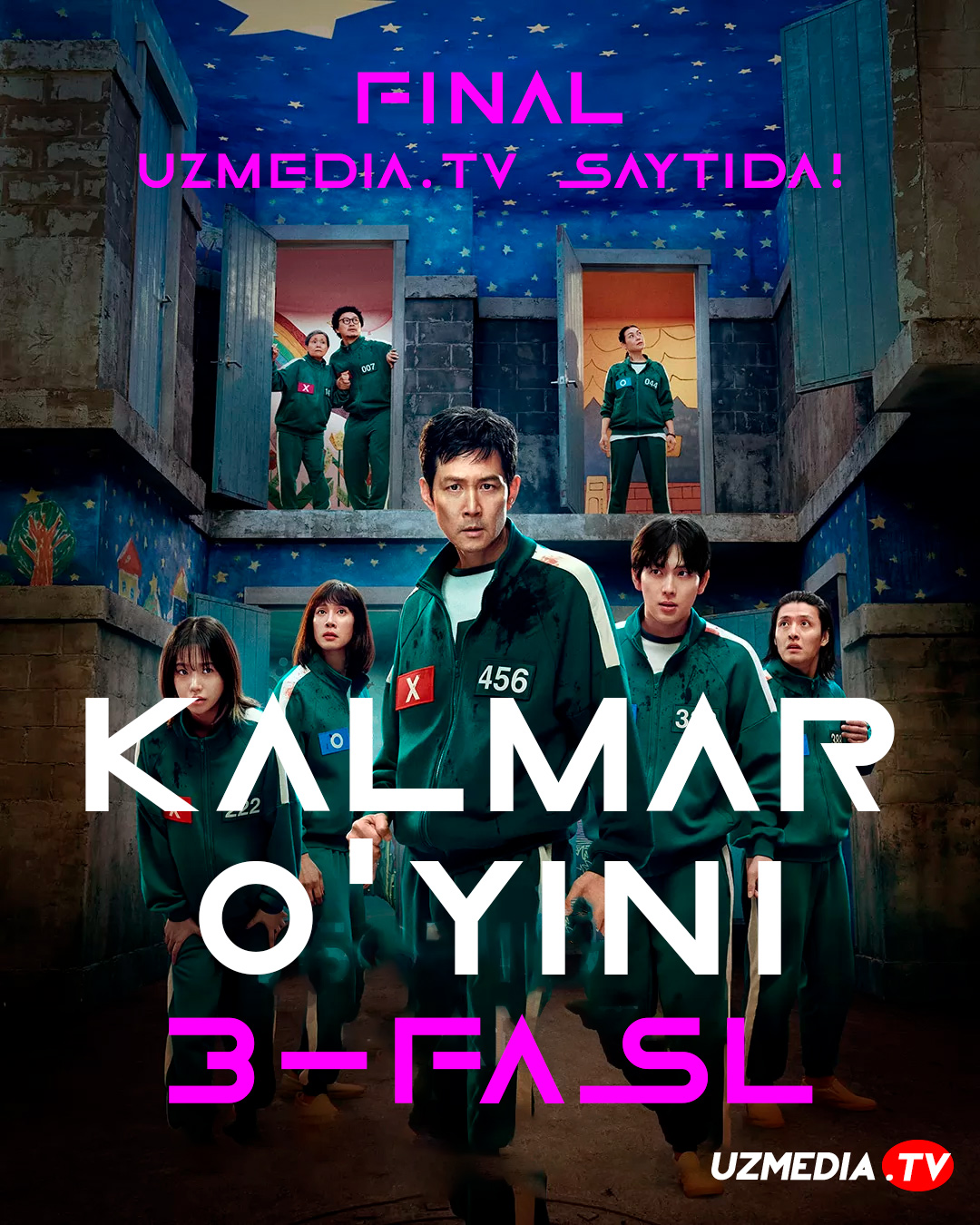 Kalmar o'yini 3-fasl FINAL Koreya seriali Barcha qismlar Uzbek tilida 2025 O'zbekcha tarjima serial Full HD skachat